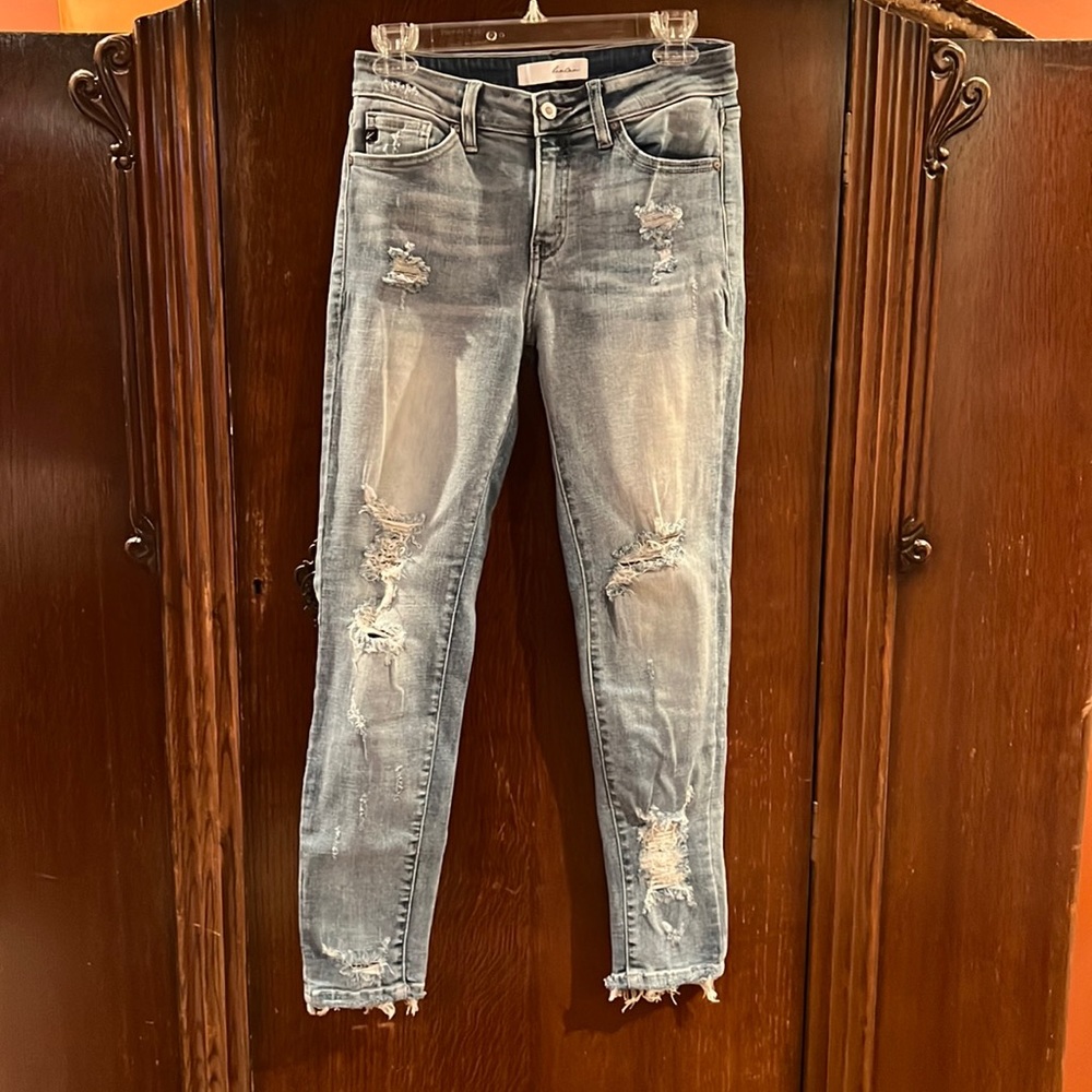 Kancan high rise ripped jeans